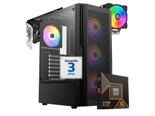 PC Gamer AMD Ryzen 5 9600x - Video RTX 5060 8Gb - RAM 16Gb - 1Tb - WifiBT - Win11 Pro Espa�ol