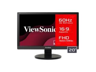 Monitor Viewsonic 20 Va2055sm Fhd 1080p Panel Va 60hz Led Conexiones Dvi y Vga Compatible Con Vesa 100 x 100