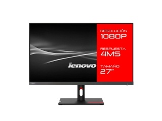 Monitor Lenovo Thinvision 27 S27i-30 Full Hd 4Ms Panel Ips Hdmi y Vga Comptible Con Vesa 100x100