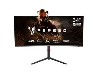 Monitor Gamer PERSEO Hermes 34 MPUC.34PU.180H Curvo 1ms 180Hz 2k Wqhd Hdmi Dp Vesa 100x100