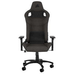 Silla Gamer CORSAIR T3 Rush 2023 Charcoal Hasta 120kg Regulable Ergonomica Reclinable 160 Grados Almohadones