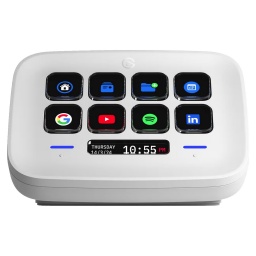 Stream Deck ELGATO Neo 8 Botones LCD Personalizables Streaming Blanco