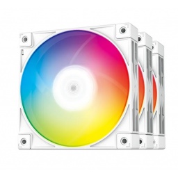 Fan Cooler DEEPCOOL FC120 ARGB Blanco 3 en 1 Para Gabinetes