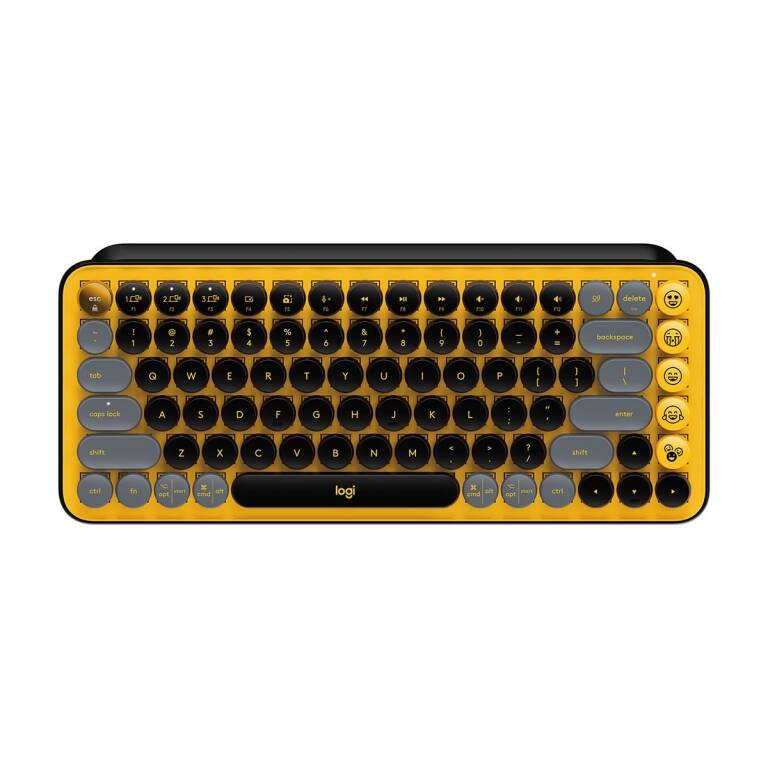 Teclado Mecanico Logitech Pop Keys Blast Inalambrico Hasta 3 Dispositivos Simultaneos