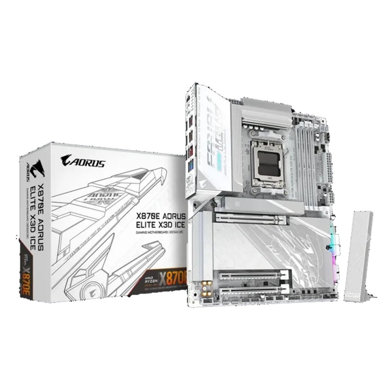 Motherboard GIGABYTE X870M A ELITE ICE-P Am5 Amd Ryzen Wifi7 Usb4 Bluetooth