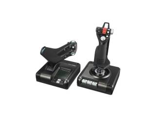 Simulador De Vuelo Joystick Saitek Logitech G x52 Hotas Profesional Con Aceleracion Ajustable Progresiva