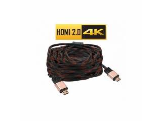 Cable Hdmi 2.0 4K 10 Metros Macho/Macho Reforzado Mallado