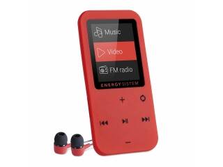 Reproductor Mp4 Energy System 8Gb Touch Coral Botones Tactiles Radio Fm Micro Sd Incluye Auriculares
