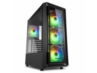 Gabinete Gamer Sharkoon Tk4 Rgb 4 Fanes 120mm Negro