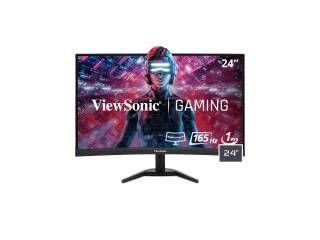 Monitor Gamer Viewsonic 24 Vx2468 Pc Mhd Curvo 1500R Full HD 165Hz 2Ms Amd FreeSync Premium Hdmi DisplayPort