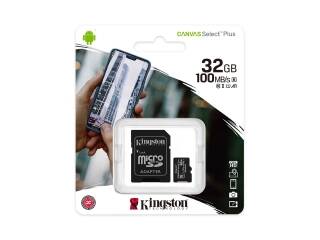 Memoria MicroSD Kingston 32Gb Canvas Plus 100mb/s C10