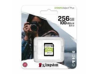 Memoria SD Kingston 256Gb Canvas Plus 100Mb/s C10