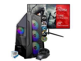 PC Gamer Amd Ryzen 3 Pro 4350G Ram 16G Ddr4 3200Mhz Nvme 1Tb Video Nvidia Gtx 1650 4G Win10 Con Monitor 24 165Hz Full Hd