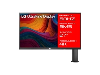 Monitor LG Ergo 27UK580-B 27 Panel LED Ips 4K 60 Hz 5Ms FreeSync HDMI Display Port 3840 x 2160