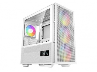 Gabinete DEEPCOOL CH560 Digital + 4 Fanes Argb 140mm Blanco