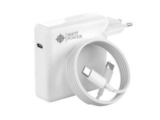 Cargador Compatible Para Notebook APPLE SHOT POWER 5.2V-20.5V 4.74A 96W Usb-C