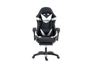 Silla Gamer SHOT GAMING SHOT-2025-BW Regulable 135 Grados Soporta Hasta 110kg Material Cuero Sintetico