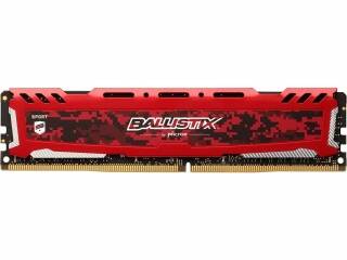 MEMORIA RAM CRUCIAL 16GB DDR4 2400MHZ BALLISTIX SPORT LT ROJO