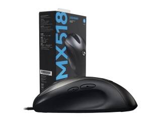 MOUSE GAMER LOGITECH MX518 LEGENDAY SENSOR HERO 16000DPI USB VELOCIDAD DE 400 IPS ACELERACION 40G