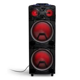 Parlante Torre Philips Party Speaker Tax3705 2 Woofer 12 200W Rms Bluetooth Karaoke Usb Sd Fm Controlador Dj Luces Ritmi
