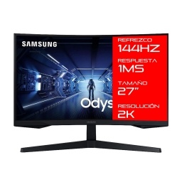 Monitor Gamer Samsung 27 Odyssey G5 C27g55t Curvo 1000R Wqhd 144Hz Led 1ms AMD FreeSync Premium