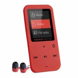 Reproductor Mp4 Energy System 8Gb Touch Coral Botones Tactiles Radio Fm Micro Sd Incluye Auriculares