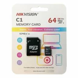 Memoria MicroSD Hikvision 64Gb C1 V30 92Mb/s C10