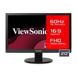 Monitor Viewsonic 20 Va2055sm Fhd 1080p Panel Va 60hz Led Conexiones Dvi y Vga Compatible Con Vesa 100 x 100