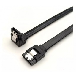 Cable Sata 3 Datos 6gbps Negro 40cm Conector En L 2 Unidades