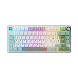 Teclado RK ROYAL KLUDGE RKR75 SkyCyan Silver Switch Rgb Usb-C
