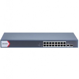 Switch HIKVISION DS-3E1518P-EI/M PoE 16 Puertos Gigabit 130w Administrable Rackeable