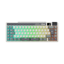 Teclado RK ROYAL KLUDGE M70 Cyan Purple Beige Switch Rgb Usb-C