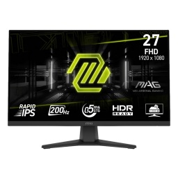 Monitor Gamer MSI MAG 27 G272F 200Hz 0.5Ms FHd 1080p Panel UR Ips Adaptative Sync Hdmi Dp Compatible Vesa 100x100