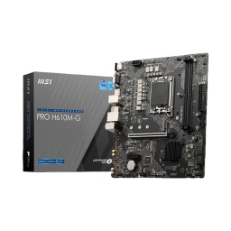 Motherboard MSI H610M-G Pro Ddr5 Lga Socket S1700 Para Intel 12va 13va y 14va