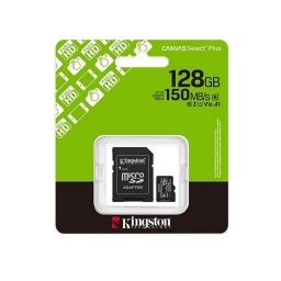 Memoria MicroSD KINGSTON 128Gb Canvas Plus 150mb/s C10