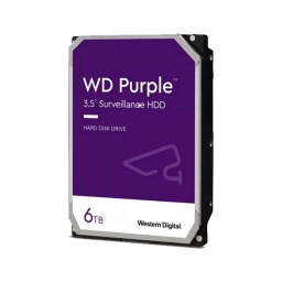 Disco Duro 6Tb WD Purpura 3.5 Sata3 6.0Gbps Intellipower Para Dvr y Sistemas De Seguridad