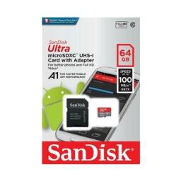 Memoria MicroSD SanDisk Ultra 64Gb Uhs-i 100Mbps C10 A1