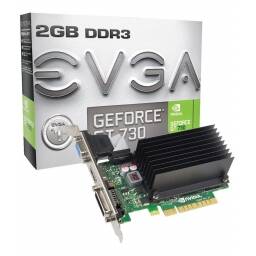 TARJETA DE VIDEO EVGA GT 730 2GB DDR3 NVIDIA GEFORCE