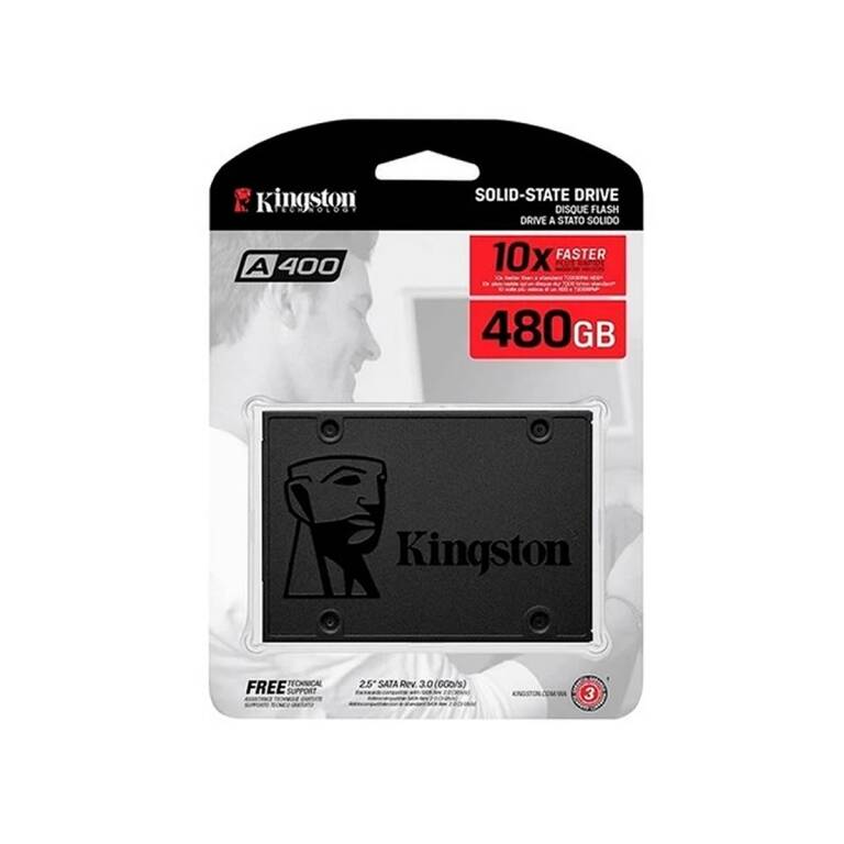 Solido Ssd Kingston 480Gb A400 Sata3 6.0Gbps Para Notebook y Pc