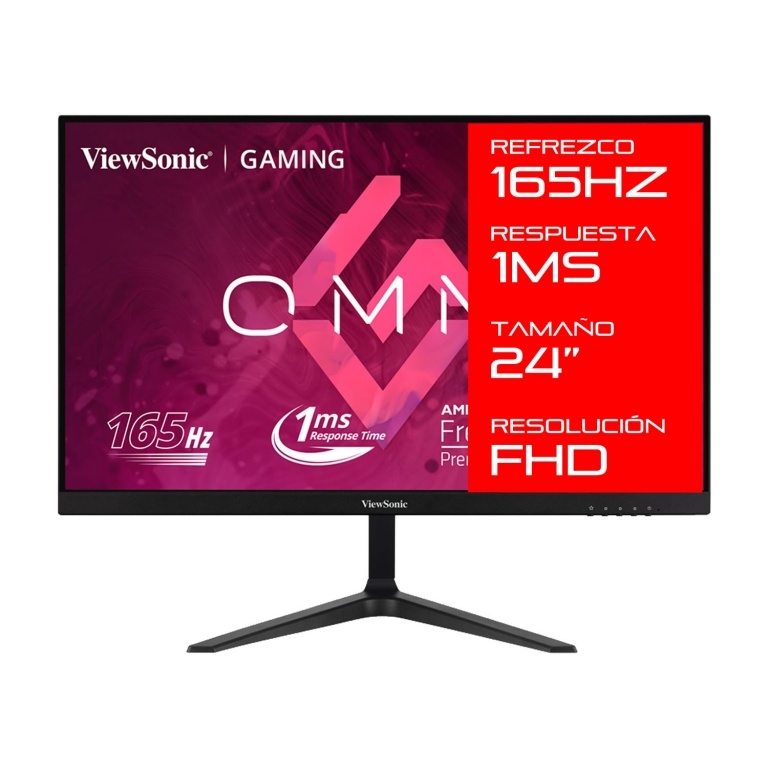 Monitor Gamer ViewSonic 24 Omni VX2418 1080p Full HD 165Hz 1Ms Amd FreeSync Con 2 Hdmi DisplayPort y Parlantes