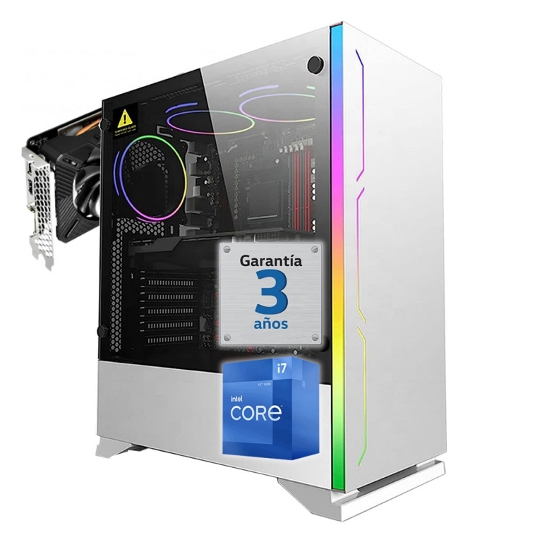 PC Gamer Intel Core i7 12700f Ram 32Gb Ddr5 4800Mhz Ssd Nvme 1Tb Rtx 4060 8Gb Gddr6 Wifi W11 Espa�ol
