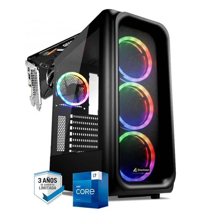 PC Gamer Intel Core i7 13700f 13va Gen Rtx 3070 8Gb 16Gb Ddr4 1Tb Wifi Windows 11 64bit Espa�ol