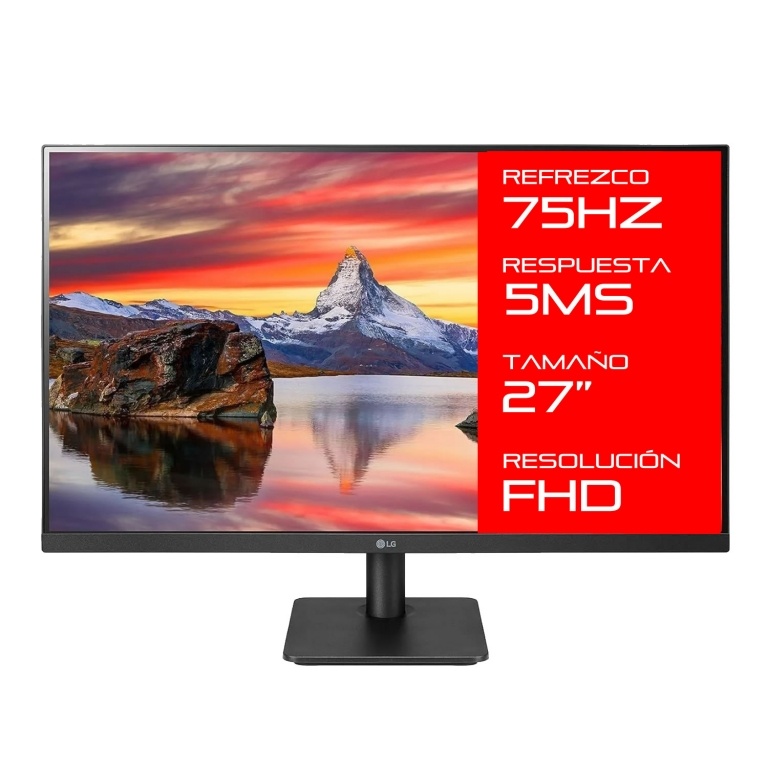 Monitor LG 27MP400P-B 27 Panel Led Ips FullHD 75hz 1080p FreeSync Hdmi Vga Compatible Vesa 75x75