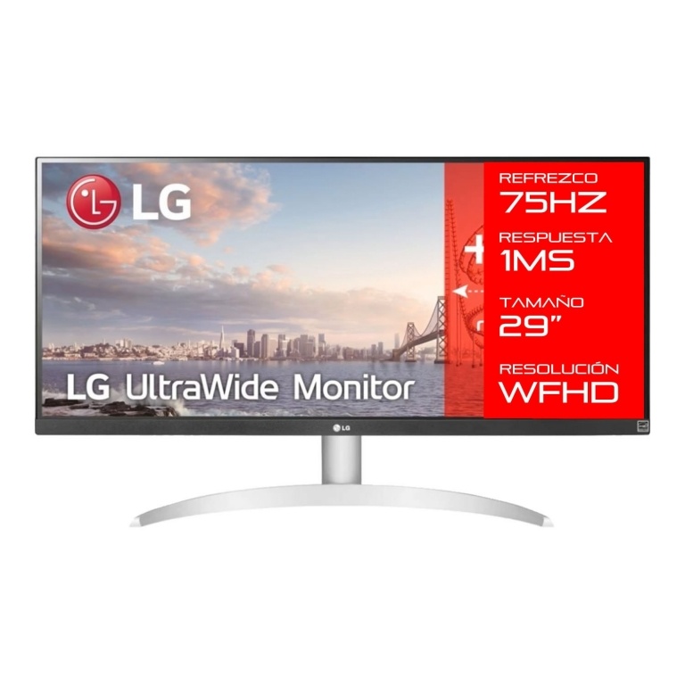 Monitor LG UltraWide 29WQ600-W 29 Panel Led IPS FullHD 75Hz 1080p FreeSync HDMI DP