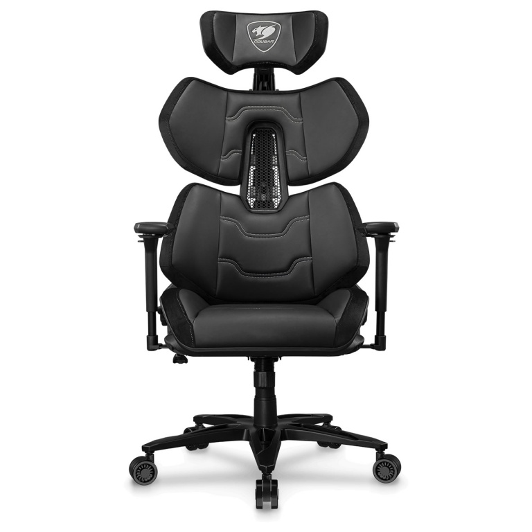Silla Gamer COUGAR Terminator Elite Soporta Hasta 135Kg Regulable Reclinable 150 Grados Almohadones