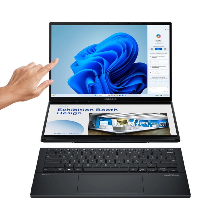 Notebook ASUS ZENBOOK Duo Intel Core Ultra 9 285H (16 Nucleos) - 32Gb - 1Tb - Pantalla 14 3k Oled Touch 120Hz - Win11