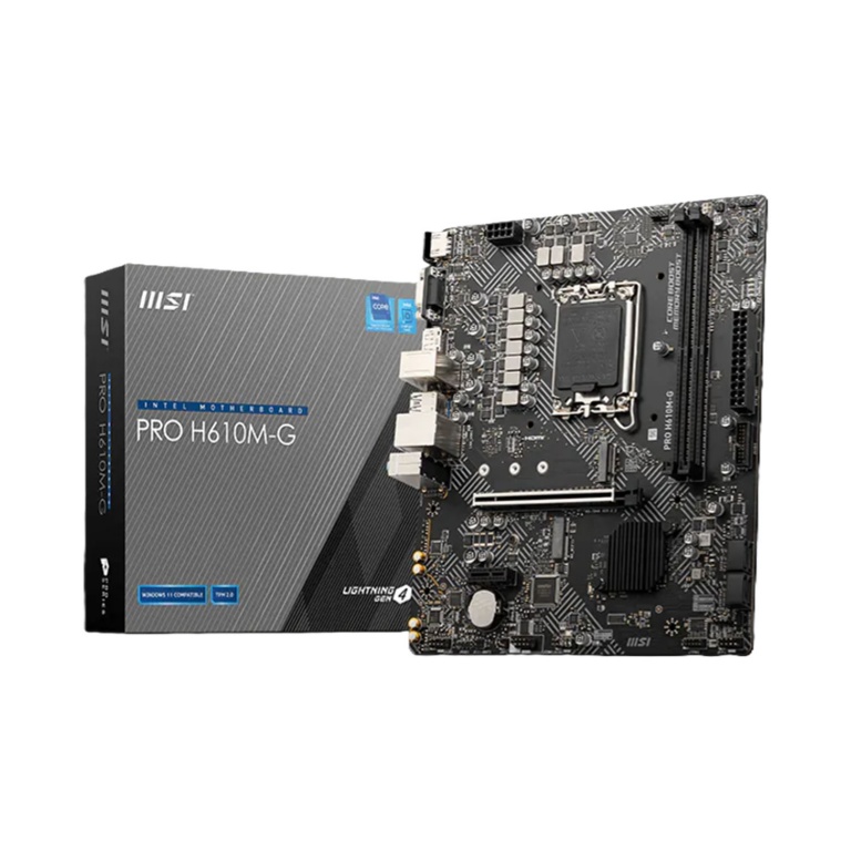 Motherboard MSI H610M-G Pro Ddr5 Lga Socket S1700 Para Intel 12va 13va y 14va