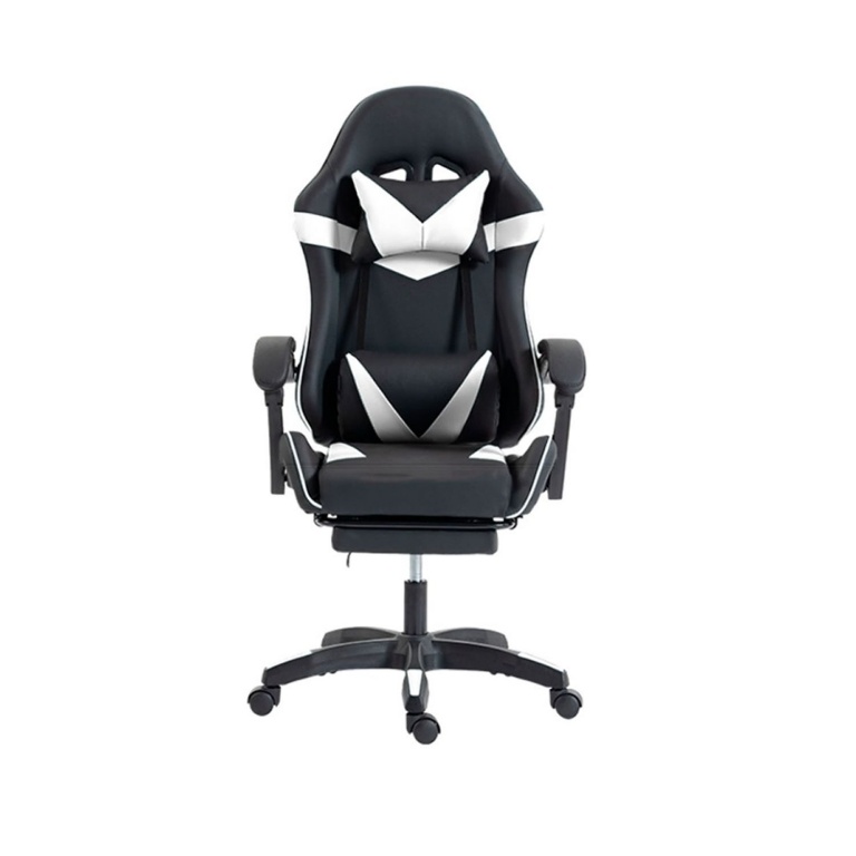 Silla Gamer SHOT GAMING SHOT-2025-BW Regulable 135 Grados Soporta Hasta 110kg Material Cuero Sintetico