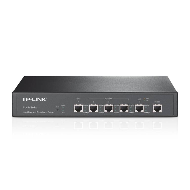 Router Tplink Tl-R480t+ Con Balanceo De Carga Rackeable 4 Wan-Lan Intercambiables