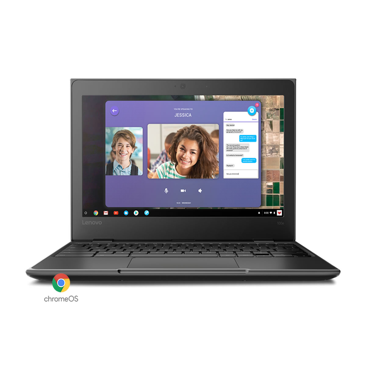 Chromebook Lenovo Amd A49120c 2.4Ghz Ram 4Gb 32Gb eMMc Pantalla 11.6